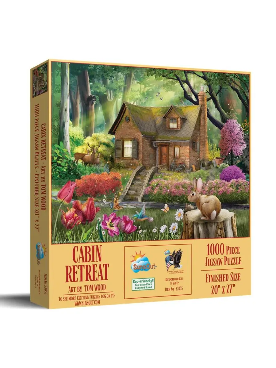 Пазл 1000 деталей Cabin Retreat SunsOut, 51 x 69 см