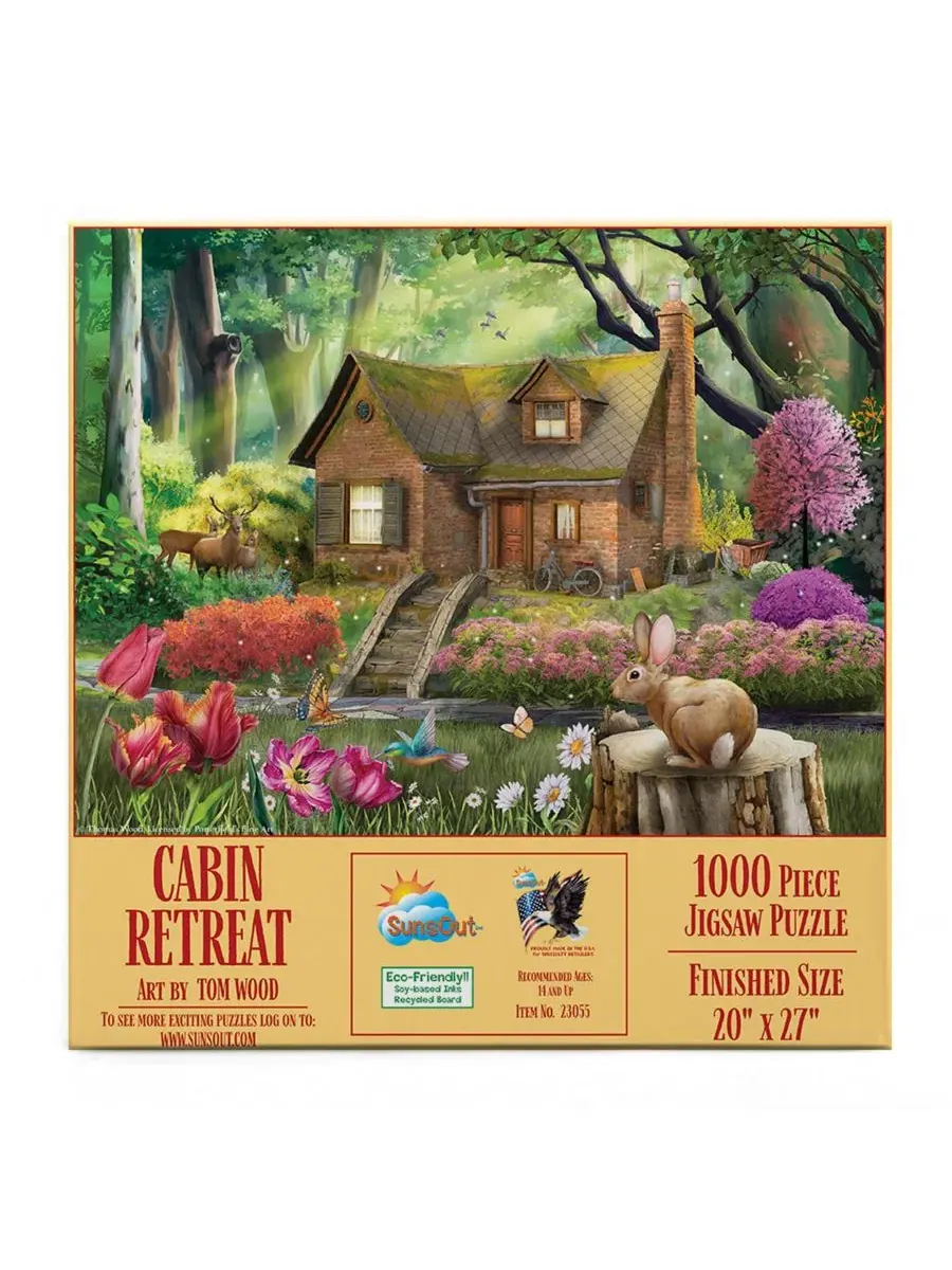 Пазл 1000 деталей Cabin Retreat SunsOut, 51 x 69 см — изображение 2 из 5, нет цвета