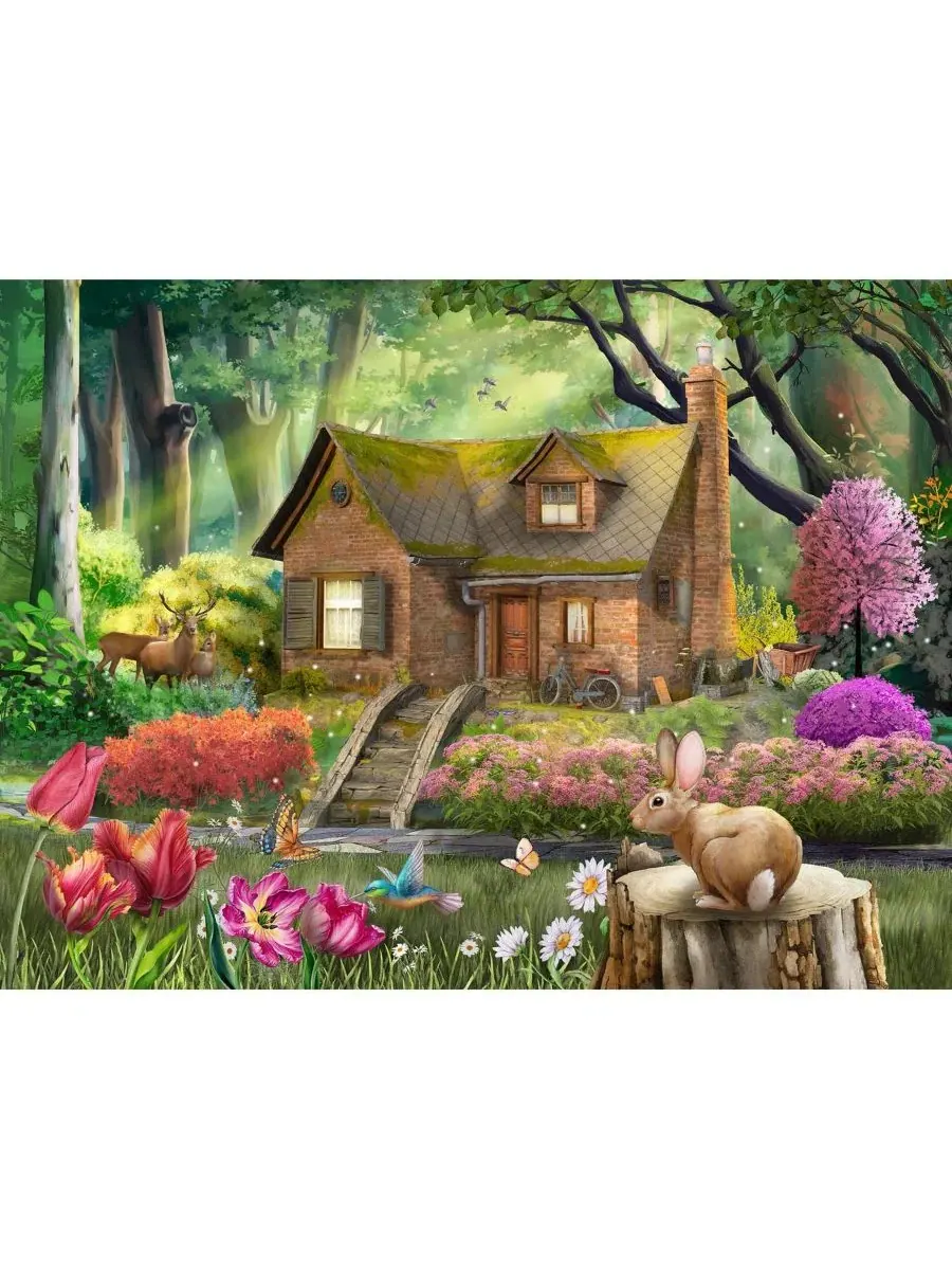 Пазл 1000 деталей Cabin Retreat SunsOut, 51 x 69 см — изображение 4 из 5, нет цвета