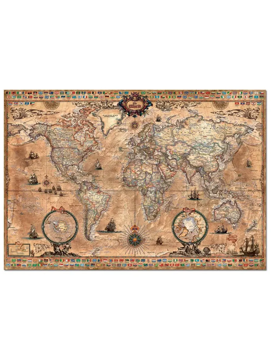Пазл 1000 элементов Antique World Map Educa — изображение 2 из 2, нет цвета