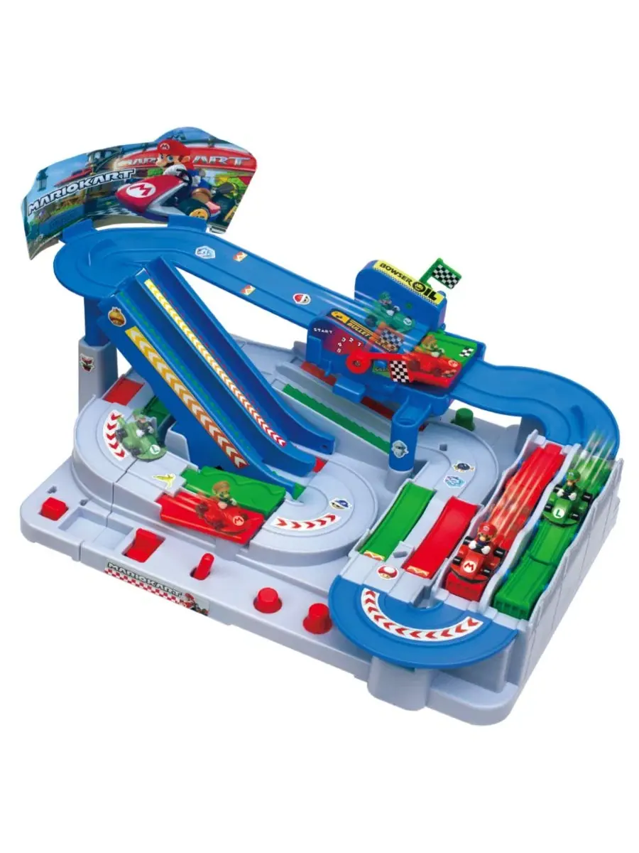 Игровой набор Super Mario Kart Racing Obstacle Course Track, 2 фигурки, для детей от 5 лет SUPER