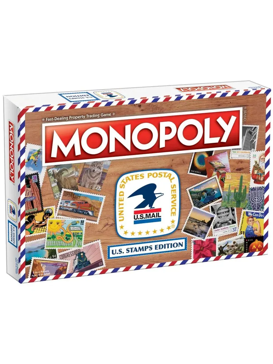 Настольная игра Monopoly U.S. Stamps Edition University Games