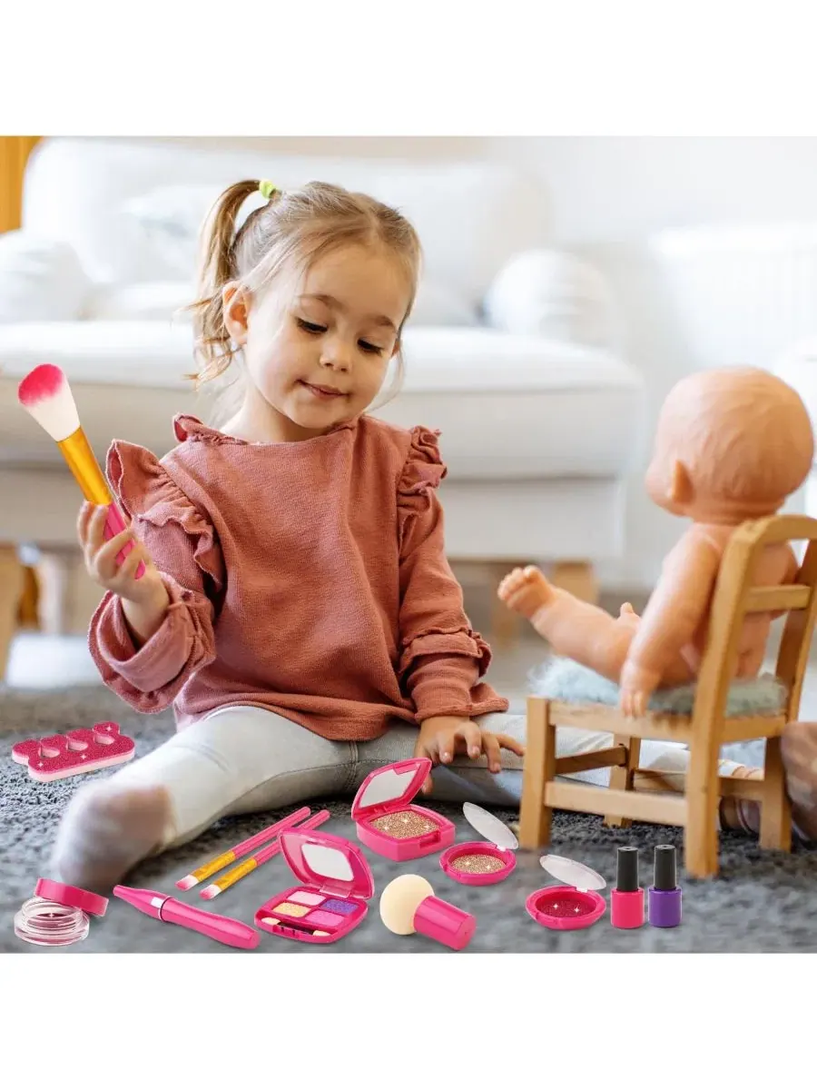 Игровой набор косметики с сумочкой — изображение 2 из 4, красный