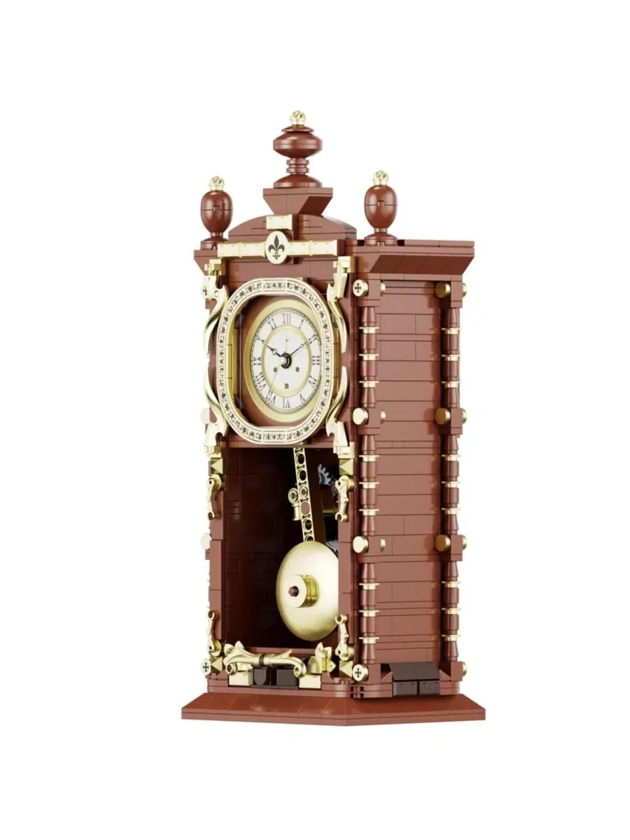 Конструктор Retro Pendulum Clock 751 деталь с кварцевым механизмом Contixo — изображение 3 из 7, коричневый