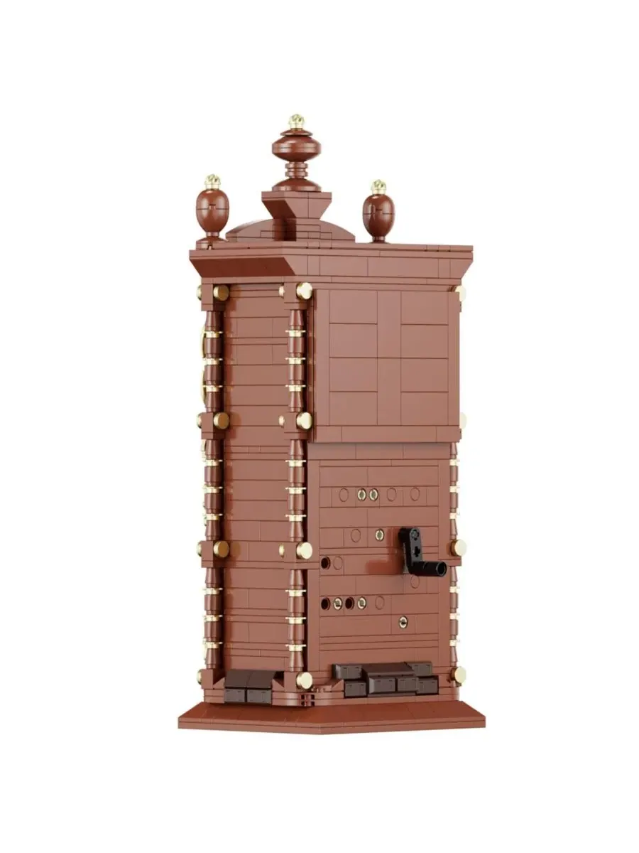 Конструктор Retro Pendulum Clock 751 деталь с кварцевым механизмом Contixo — изображение 4 из 7, коричневый