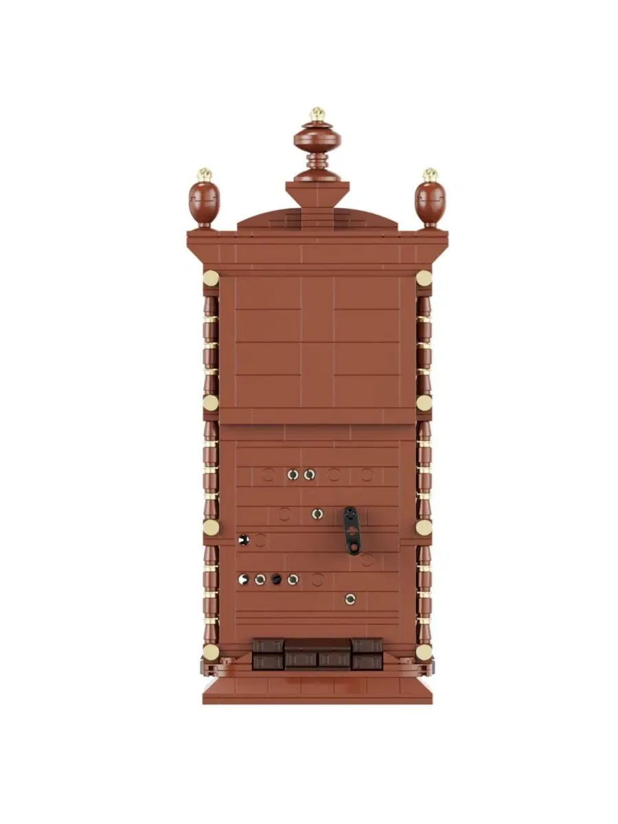 Конструктор Retro Pendulum Clock 751 деталь с кварцевым механизмом Contixo — изображение 6 из 7, коричневый