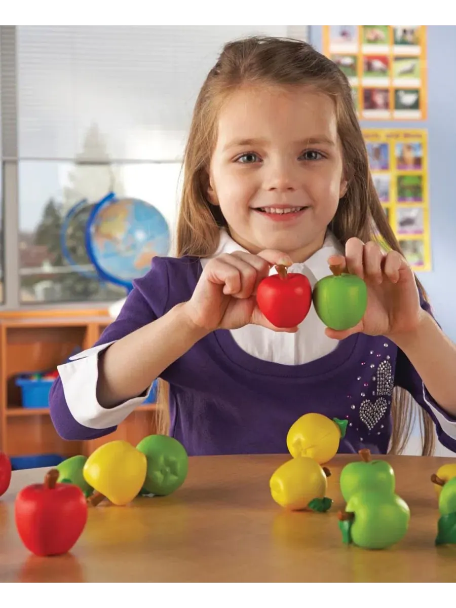 Набор яблок для сортировки Attribute Apples Learning Resources — изображение 4 из 5, мульти