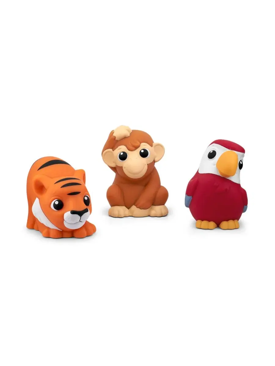 Набор фигурок My First Tonies Jungle Set: обезьянка, попугай и тигр, 3 штуки