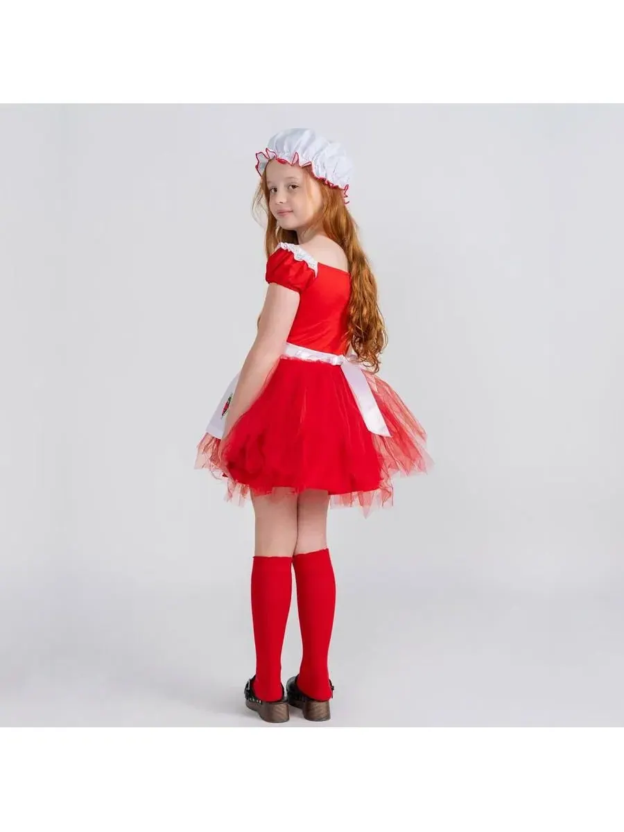 Детский костюм балерины «Клубника» Dress Up America — изображение 2 из 3, красный