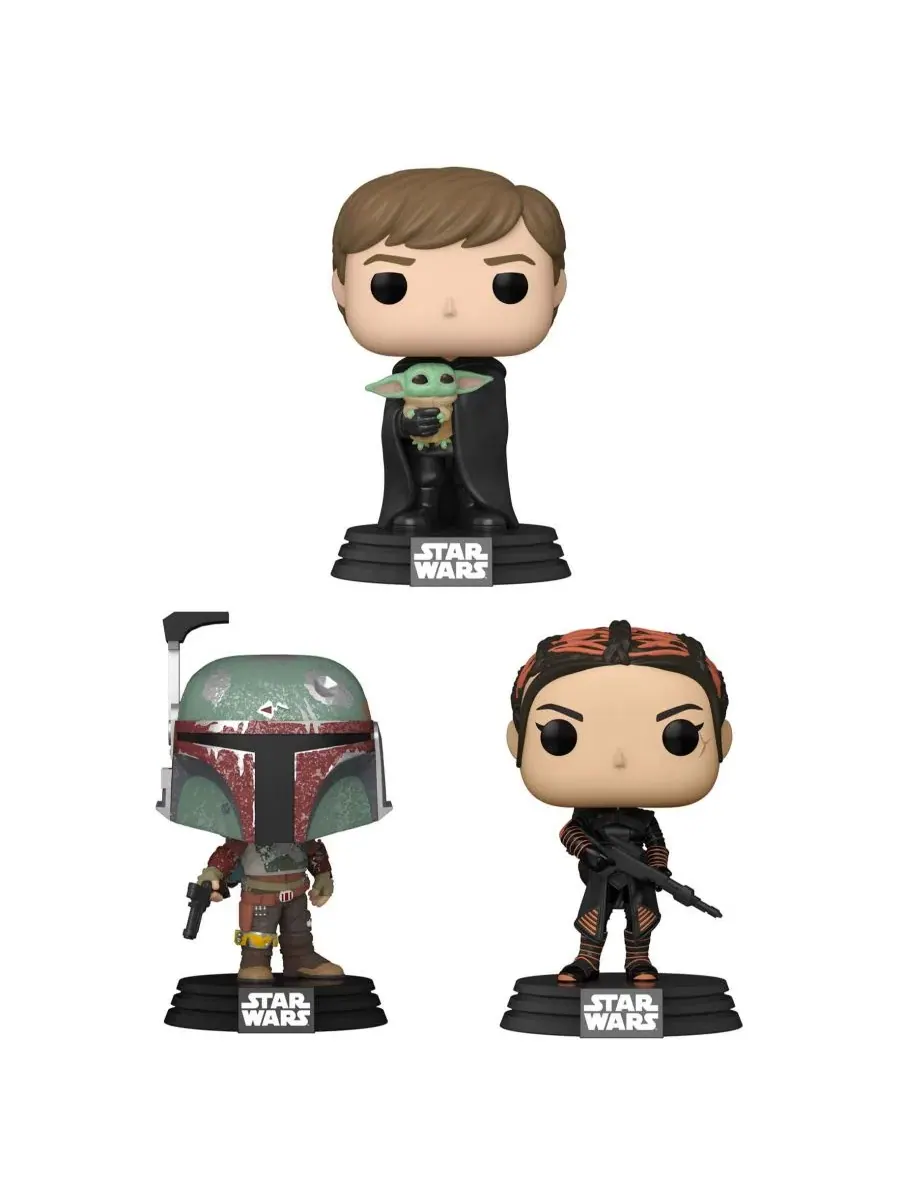 Набор коллекционных фигурок Funko по мотивам «Звездных войн: Мандалорец» из гипса, 3 штуки Lissi