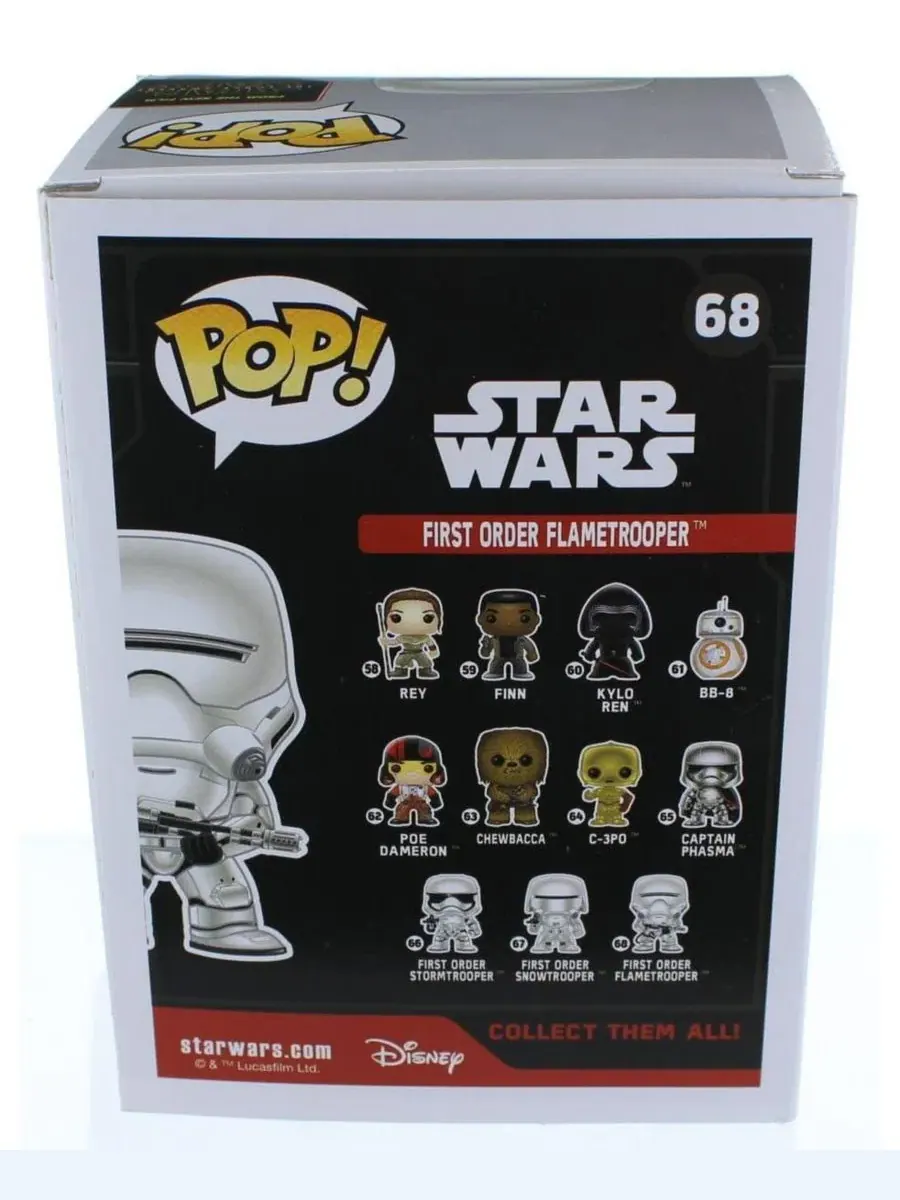 Фигурка POP! Vinyl First Order Flametrooper Funko, 9,5 см — изображение 3 из 3, нет цвета