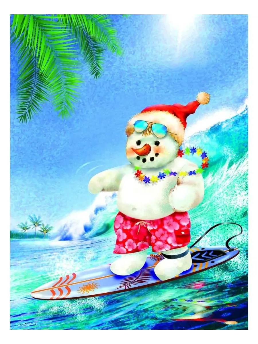 Пазл 300 деталей Surfin' Santa SunsOut, 45×61 см — изображение 2 из 5, нет цвета