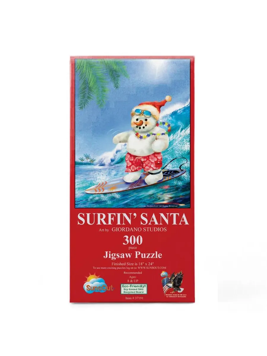 Пазл 300 деталей Surfin' Santa SunsOut, 45×61 см — изображение 3 из 5, нет цвета