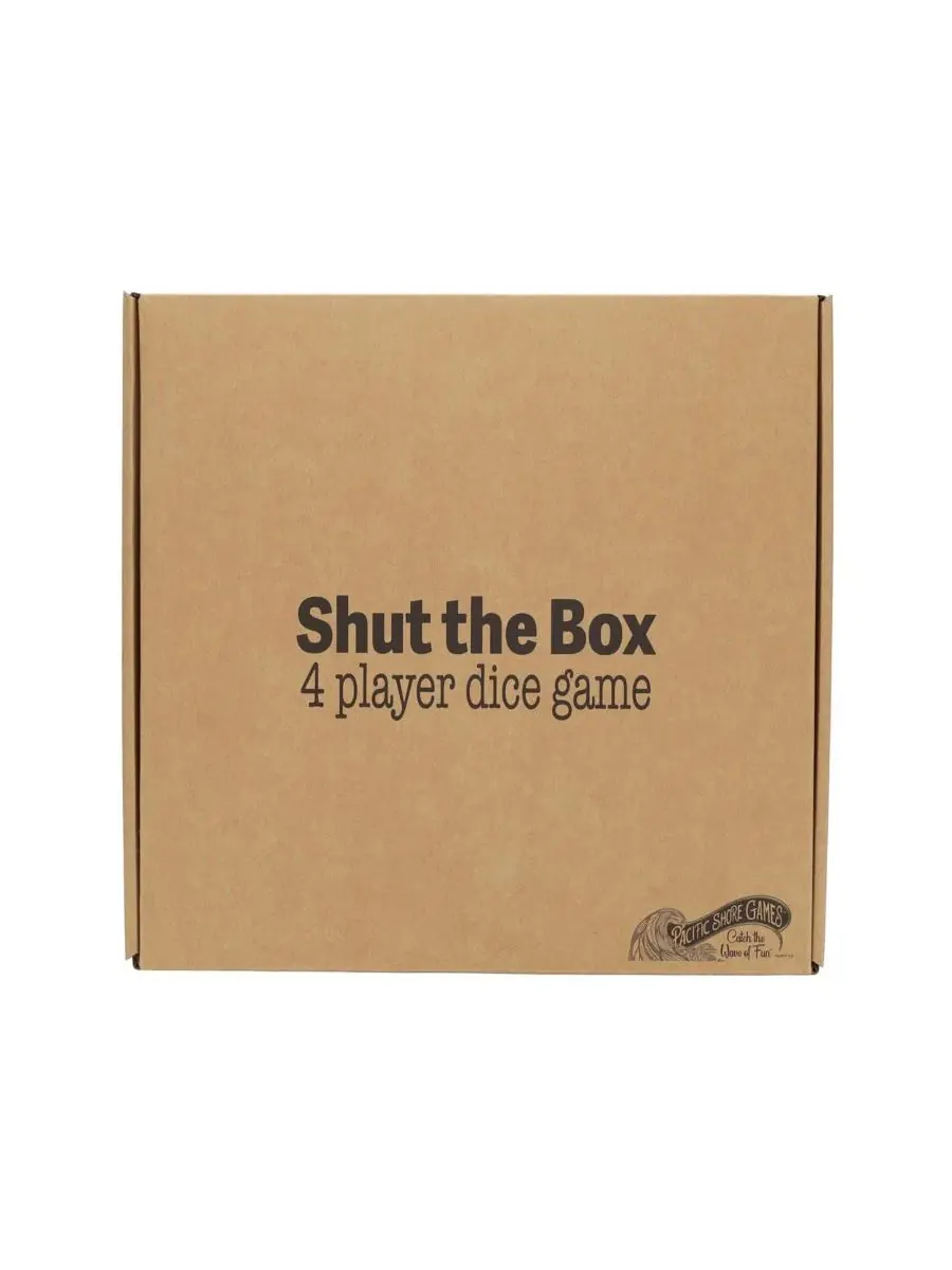 Настольная игра в кости Shut the Box для 4 игроков, изготовленная из натурального дерева, 30 см — изображение 7 из 7