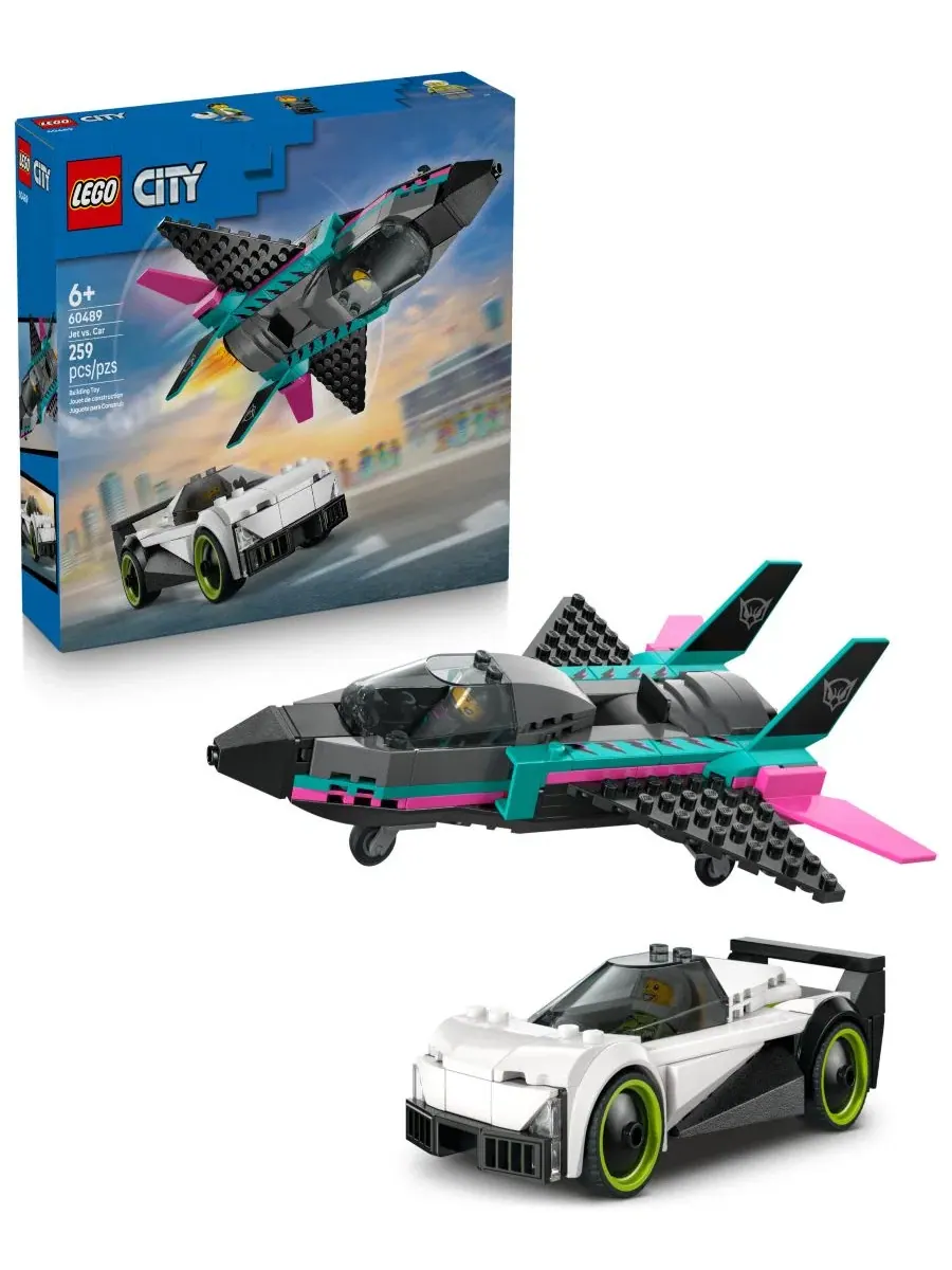 Конструктор LEGO City Jet vs. Car 60489, 259 деталей