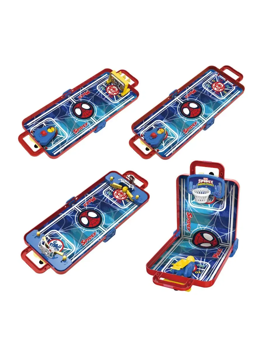 Настольный игровой набор 4 в 1 с персонажами Spidey, Spidey and His Amazing Friends 4 in 1 Tabletop