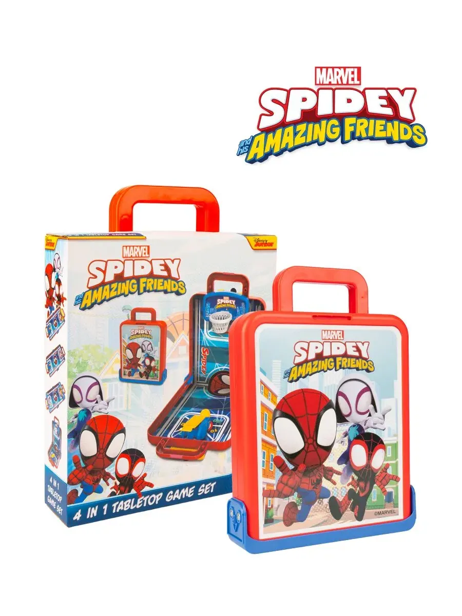 Настольный игровой набор 4 в 1 с персонажами Spidey, Spidey and His Amazing Friends 4 in 1 Tabletop — изображение 5 из 9