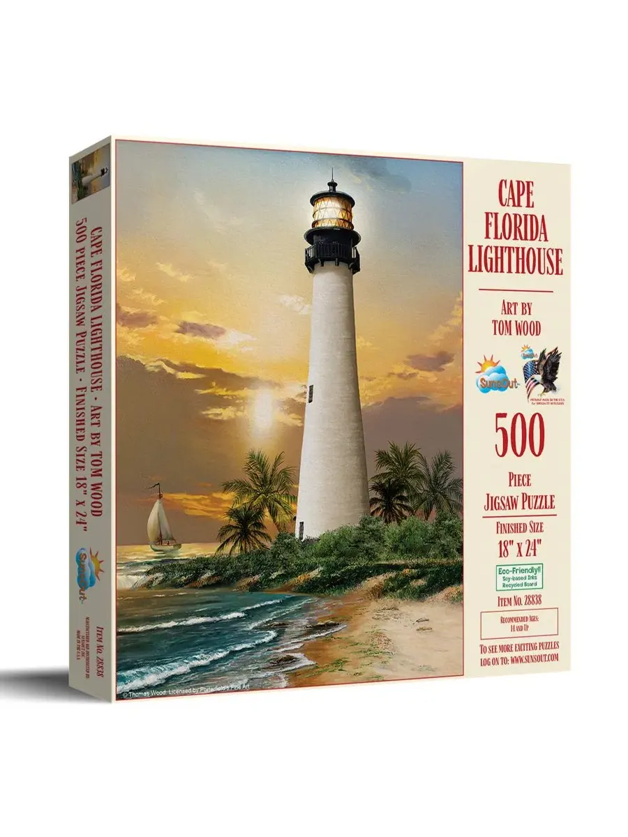 Пазл 500 элементов Cape Florida Lighthouse SunsOut