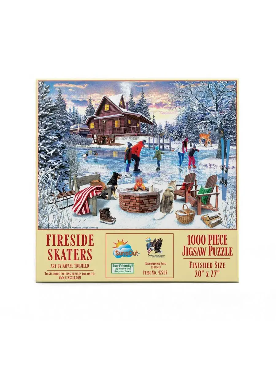 Пазл Fireside Skaters 1000 элементов SunsOut, 51×69 см — изображение 3 из 5, нет цвета