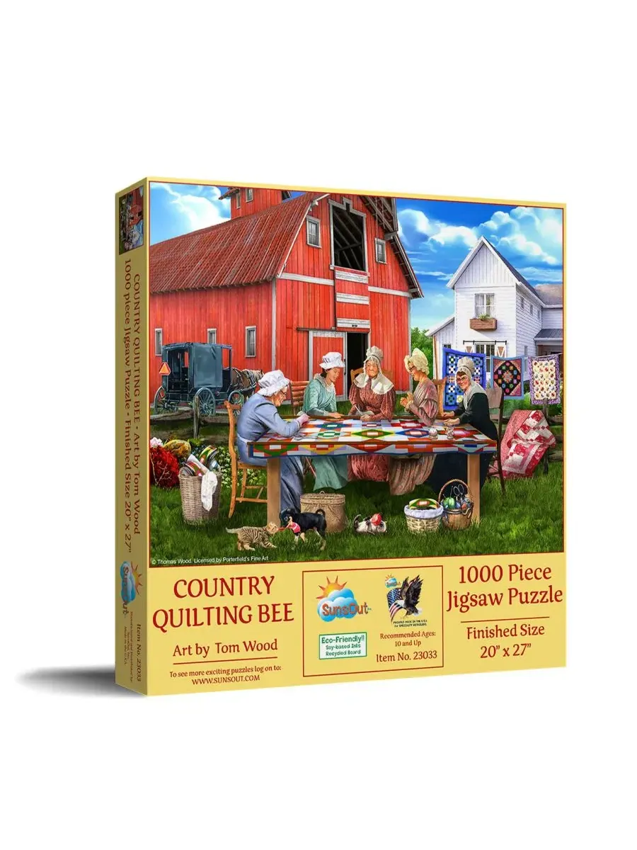 Пазл Country Quilting Bee из 1000 деталей для взрослых Sunsout