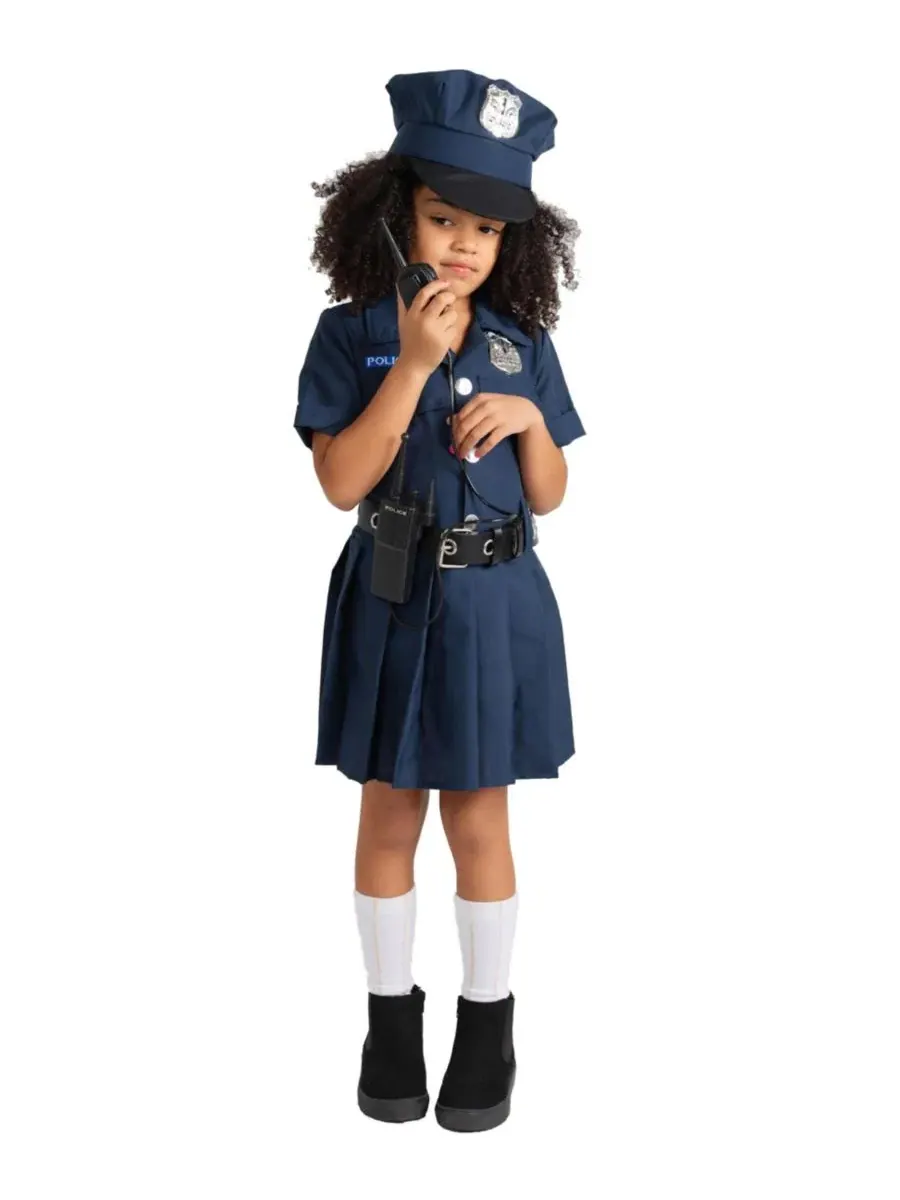 Костюм полицейского с аксессуарами Police Officer Costume Dress Up America — изображение 2 из 3, синий