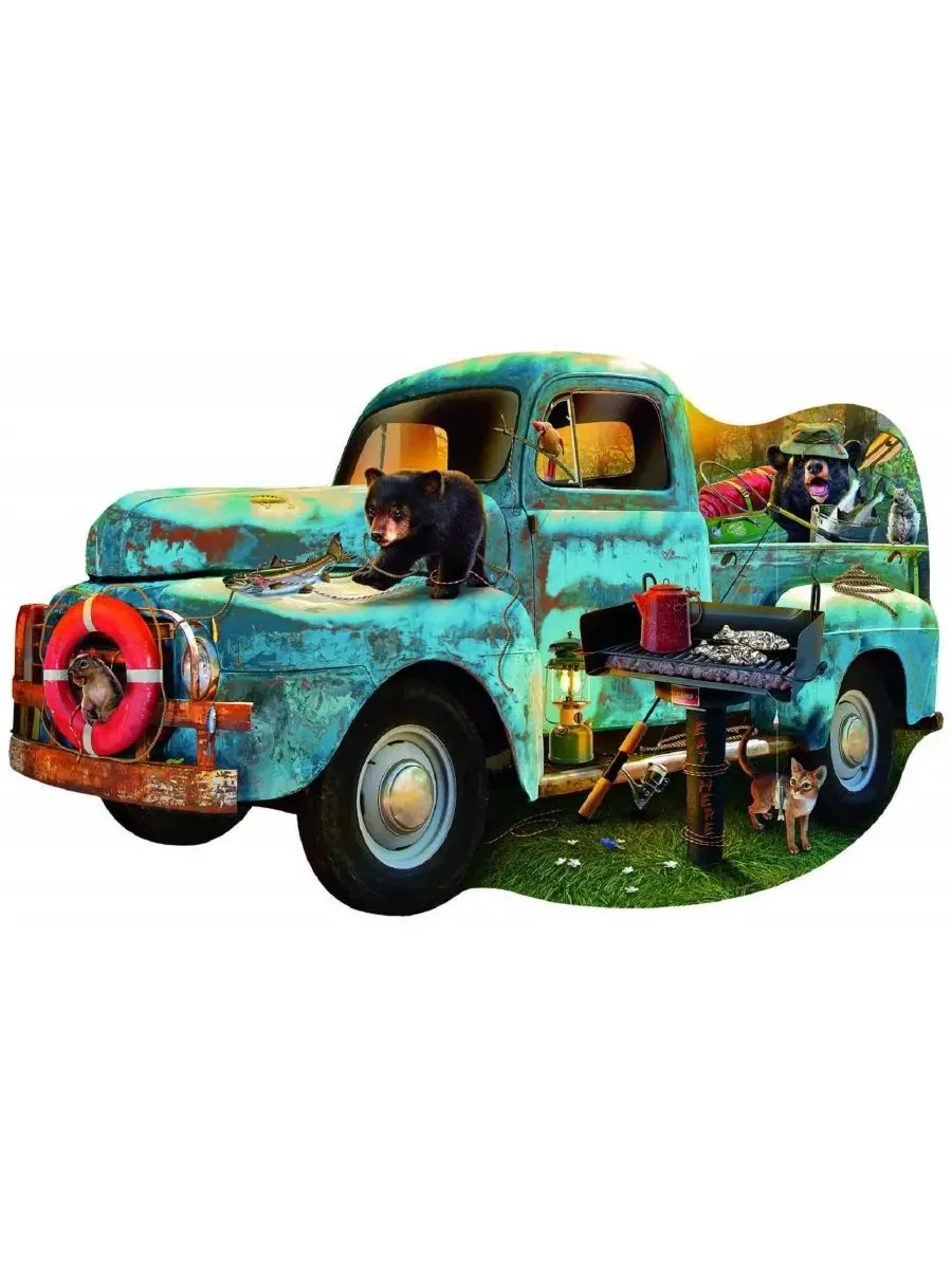 Пазл 1000 элементов Special Shape The Blue Truck SunsOut