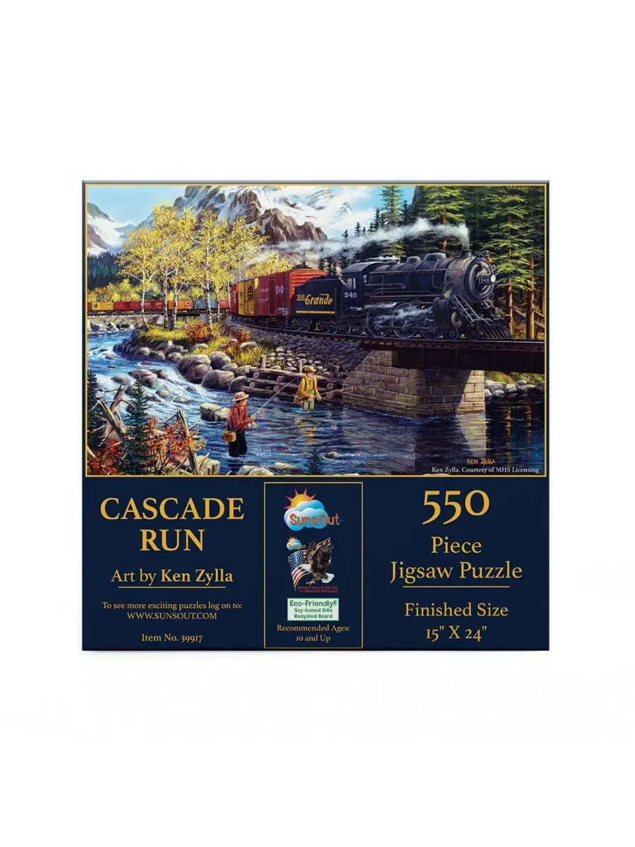 Пазл 550 деталей Cascade Run SunsOut, 38x61 см — изображение 2 из 5, нет цвета