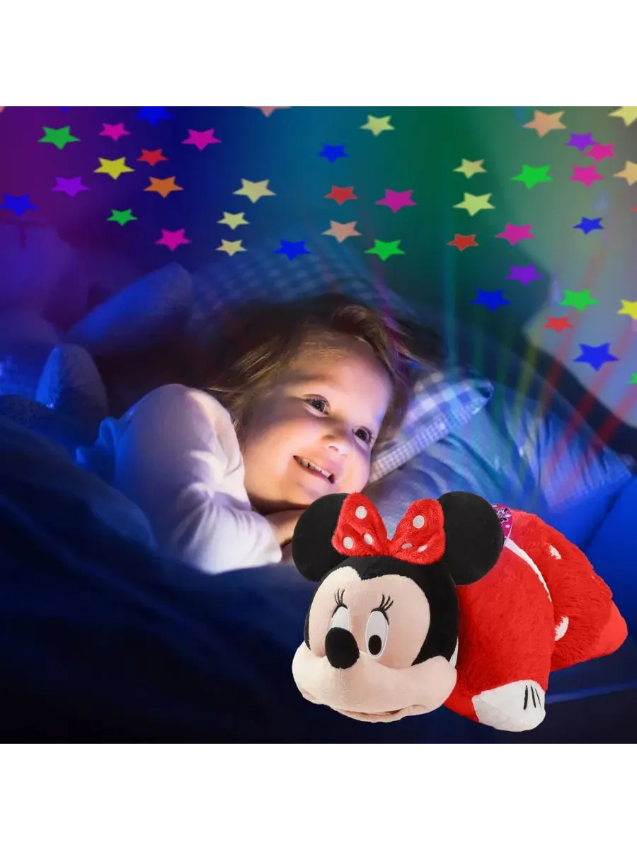 Мягкая игрушка-ночник Minnie Sleeptime Lite Pillow Pets — изображение 6 из 8, красный