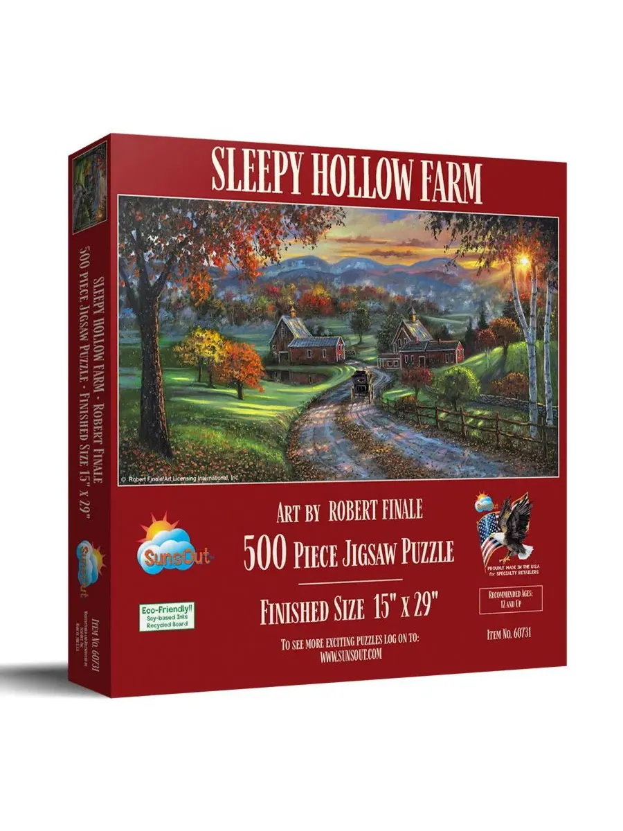 Пазл 500 элементов Sleepy Hollow Farm SunsOut
