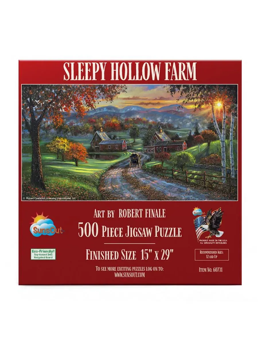 Пазл 500 элементов Sleepy Hollow Farm SunsOut — изображение 5 из 5, нет цвета