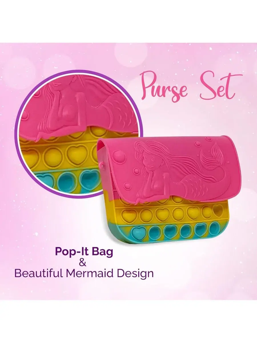 Набор игрушечных аксессуаров Pop It Purse, 10 предметов The New York Doll Collection — изображение 3 из 6, мульти