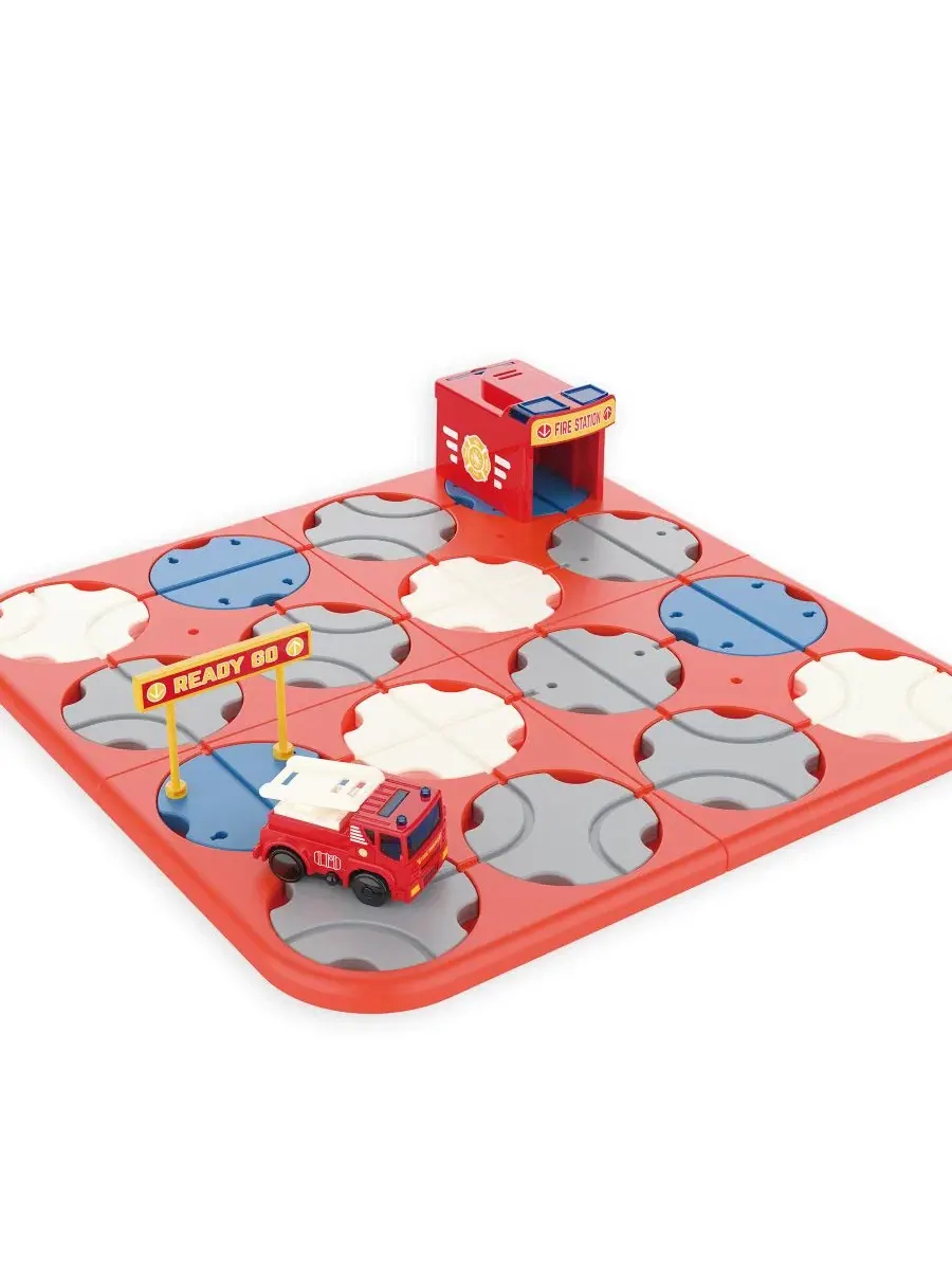 Игровой набор A-Maze Tracks DIY с пожарной машинкой, 34 детали Flipo