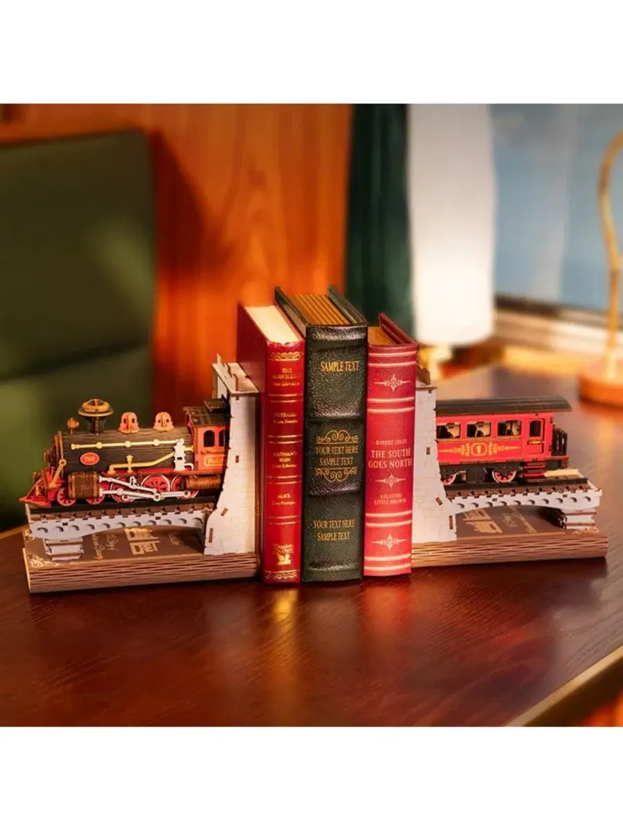3D-пазлы для взрослых, набор для самостоятельного изготовления книжного уголка, декоративные — изображение 3 из 5, красный