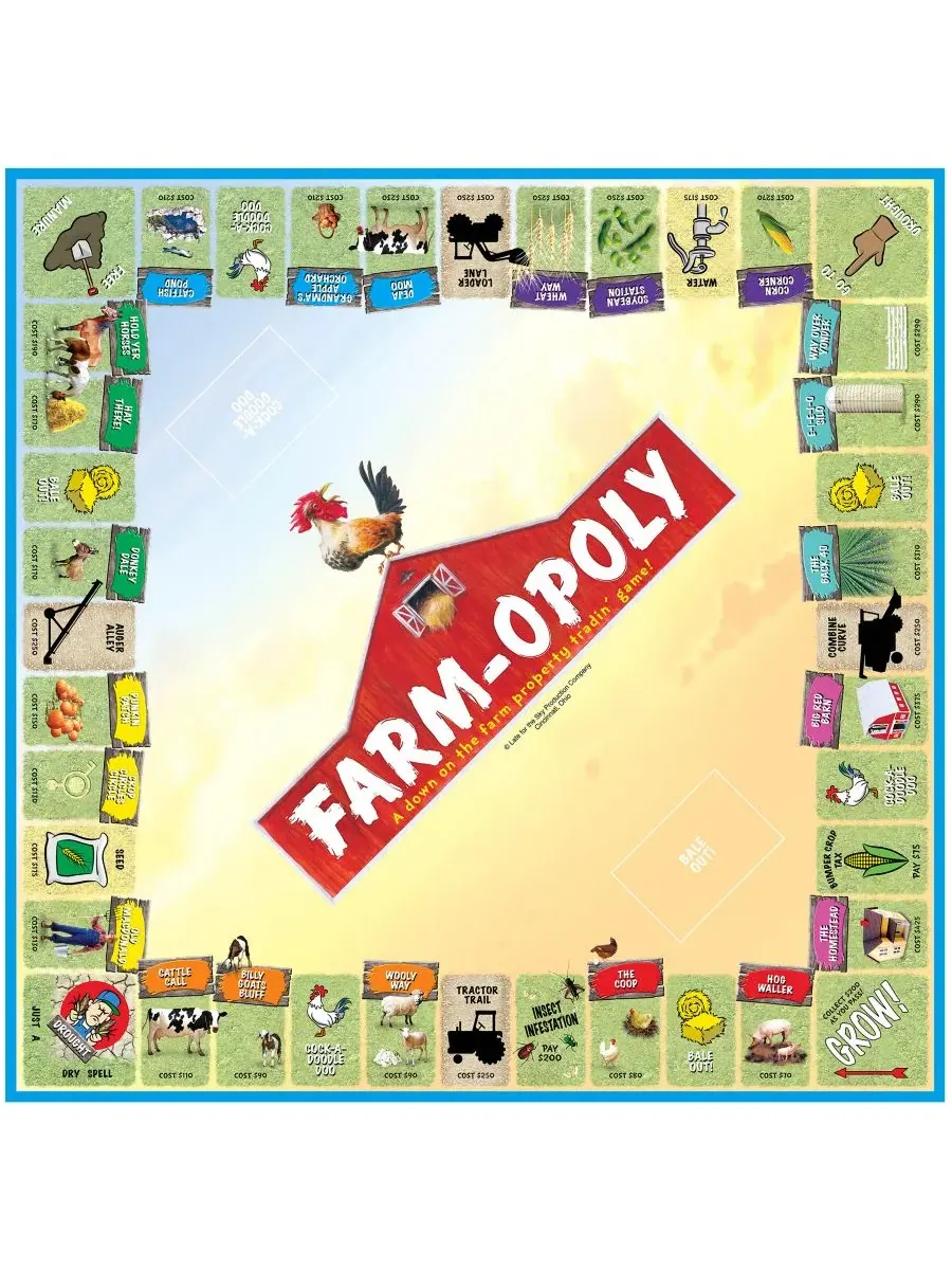 Настольная игра Farm-Opoly MasterPieces Puzzles — изображение 3 из 4, мульти