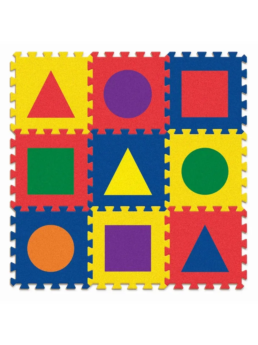 Набор ковриков-пазлов WonderFoam Shapes, 9 шт