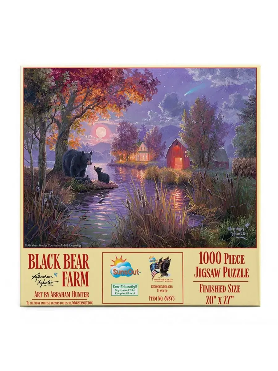 Пазл 1000 элементов Black Bear Farm SunsOut — изображение 2 из 5, нет цвета