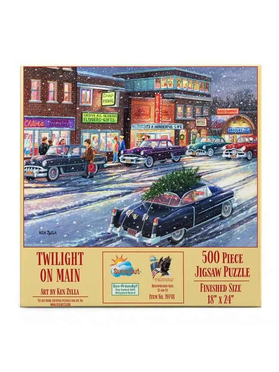 Пазл 500 элементов «Twilight on Main» SunsOut — изображение 2 из 5, нет цвета