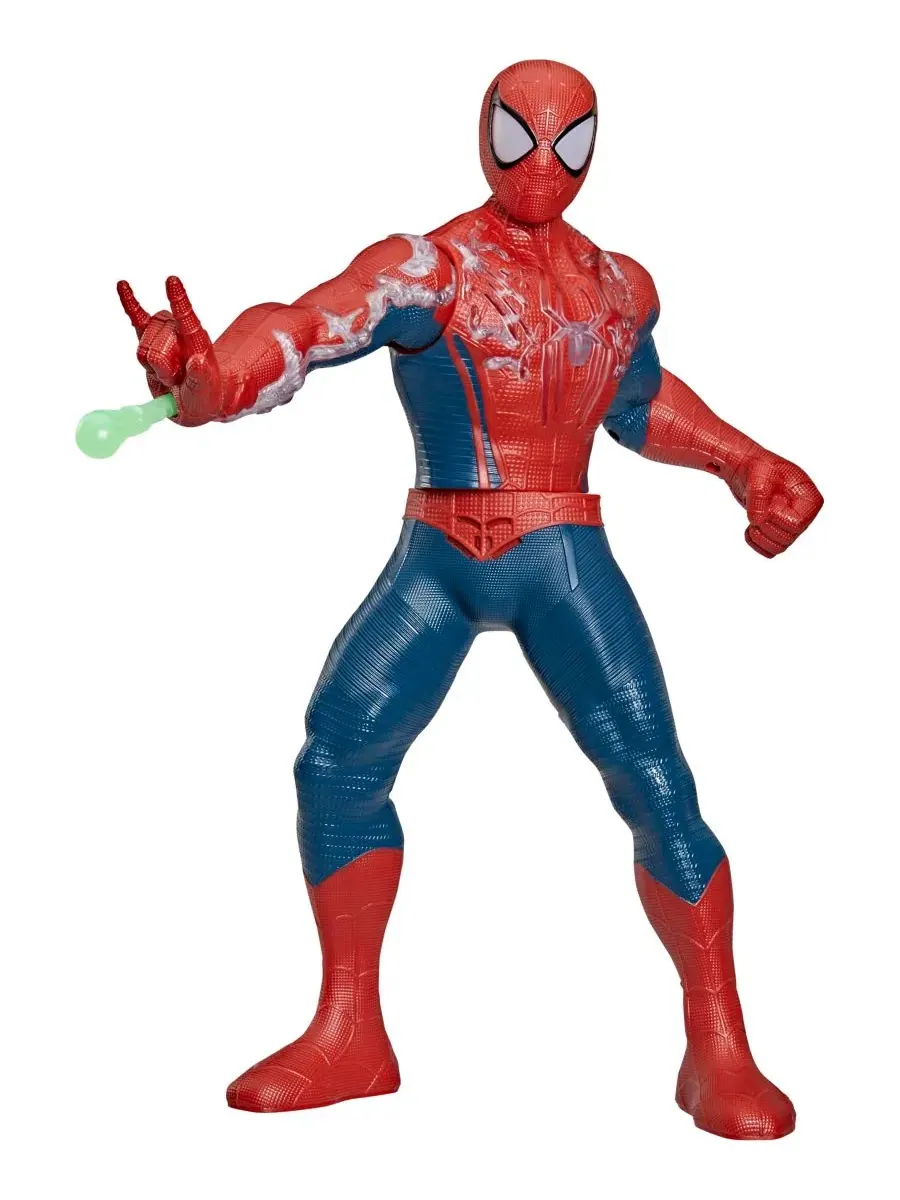 Интерактивная фигурка с подсветкой и звуком, 37 см Spider-Man Power-Charge, с аксессуарами — изображение 2 из 10, нет цвета
