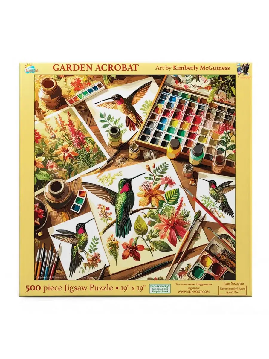 Пазл 500 элементов Garden Acrobat SunsOut — изображение 3 из 5, нет цвета
