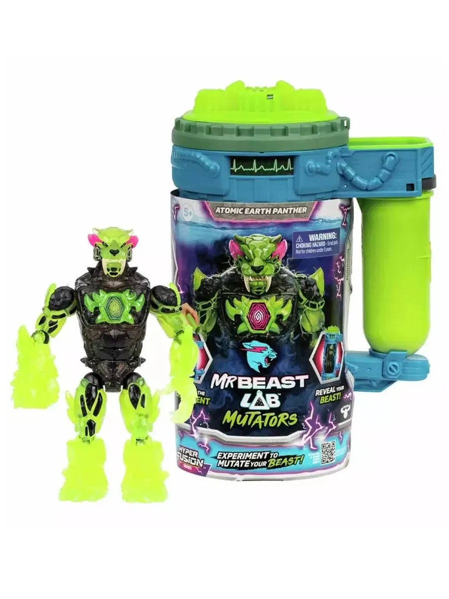 Фигурка Atomic Earth Panther с камерой мутации Mr Beast Lab