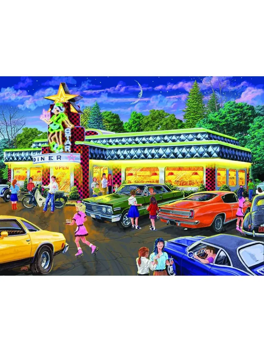 Пазл Star Diner из 500 деталей для взрослых Sunsout — изображение 3 из 5, нет цвета