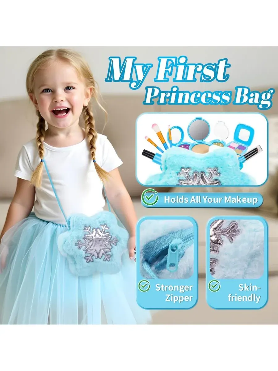 Игровой набор косметики с сумочкой, модель Frozen GNUADZ — изображение 4 из 4, синий