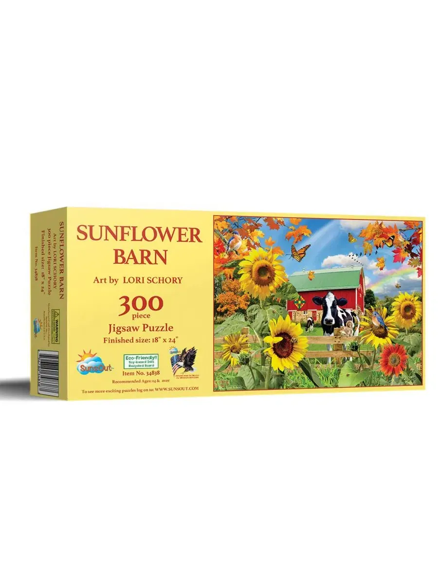Пазл «Подсолнечный амбар» (300 деталей) для взрослых Sunsout