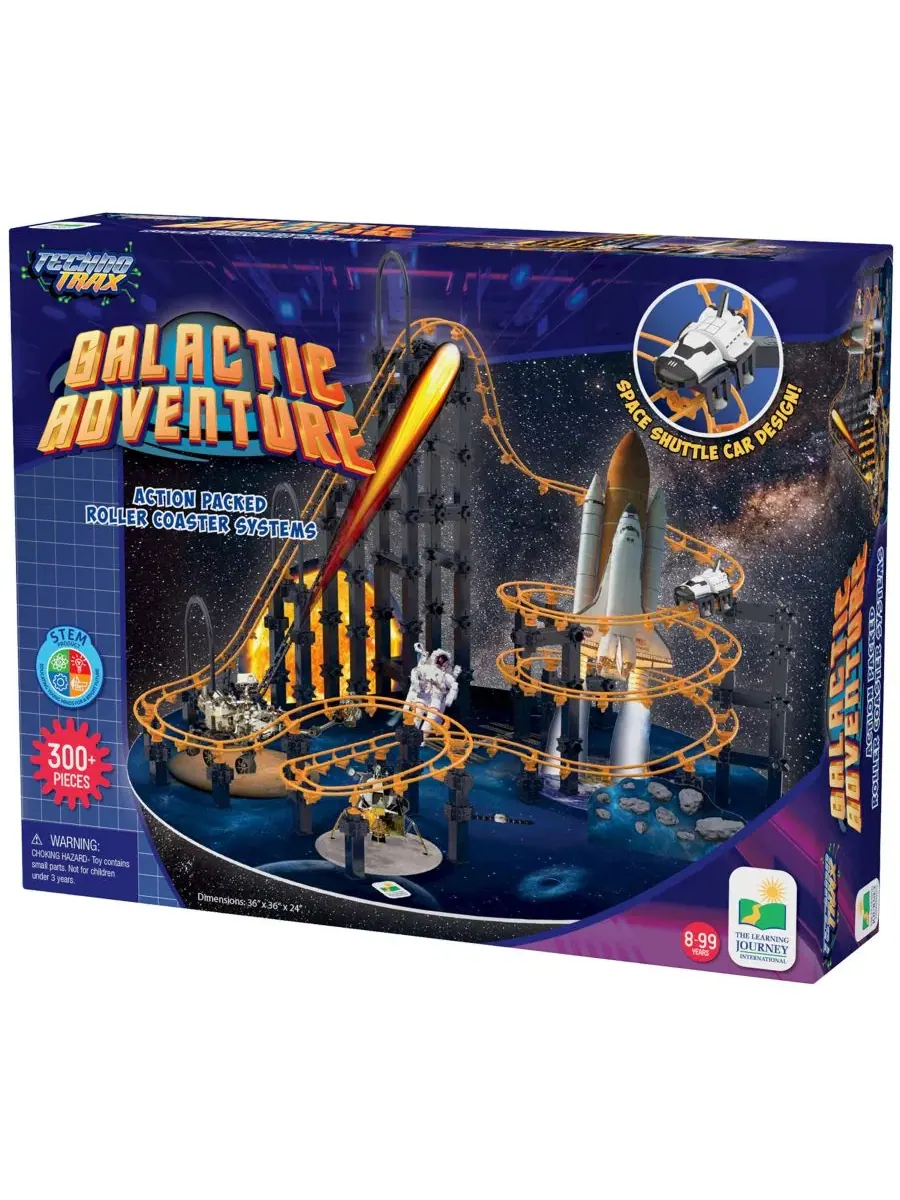 Конструктор Techno Trax Galactic Adventure, 300 деталей The Learning Journey
