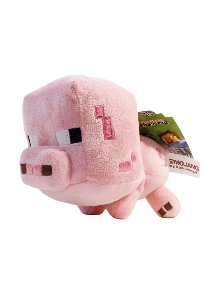 Мягкая игрушка Minecraft Baby Pig 7" PowerHouse Toys LLC — изображение 2 из 5, нет цвета