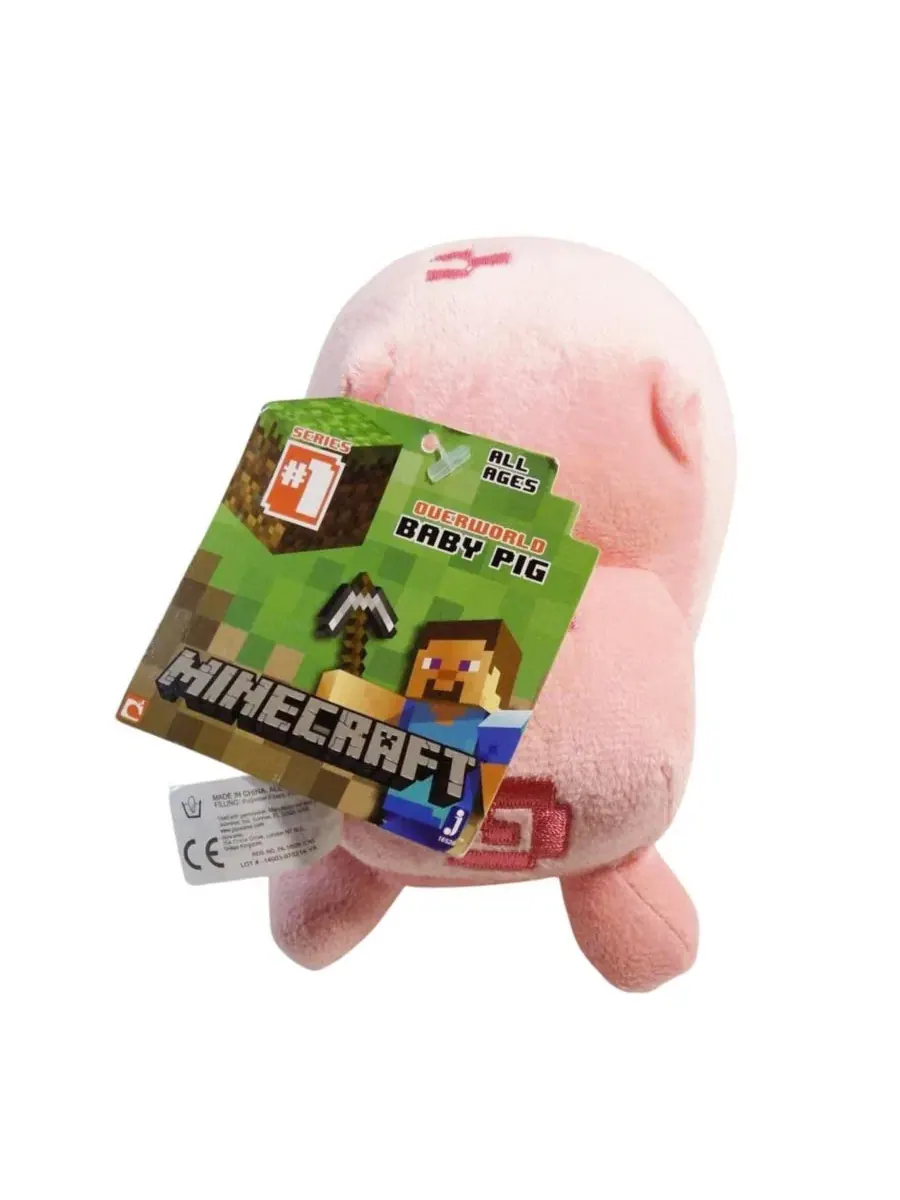 Мягкая игрушка Minecraft Baby Pig 7" PowerHouse Toys LLC — изображение 3 из 5, нет цвета