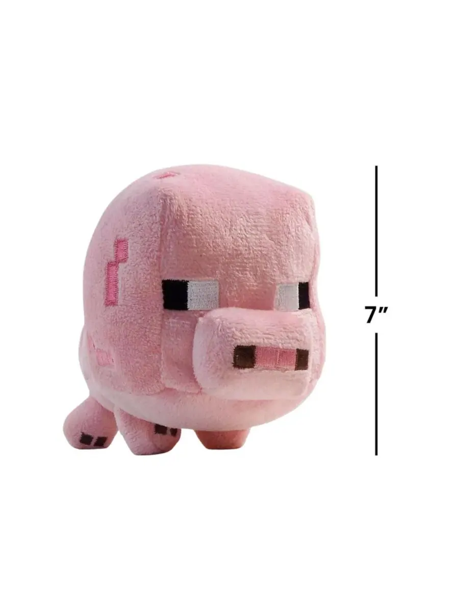 Мягкая игрушка Minecraft Baby Pig 7" PowerHouse Toys LLC — изображение 5 из 5, нет цвета