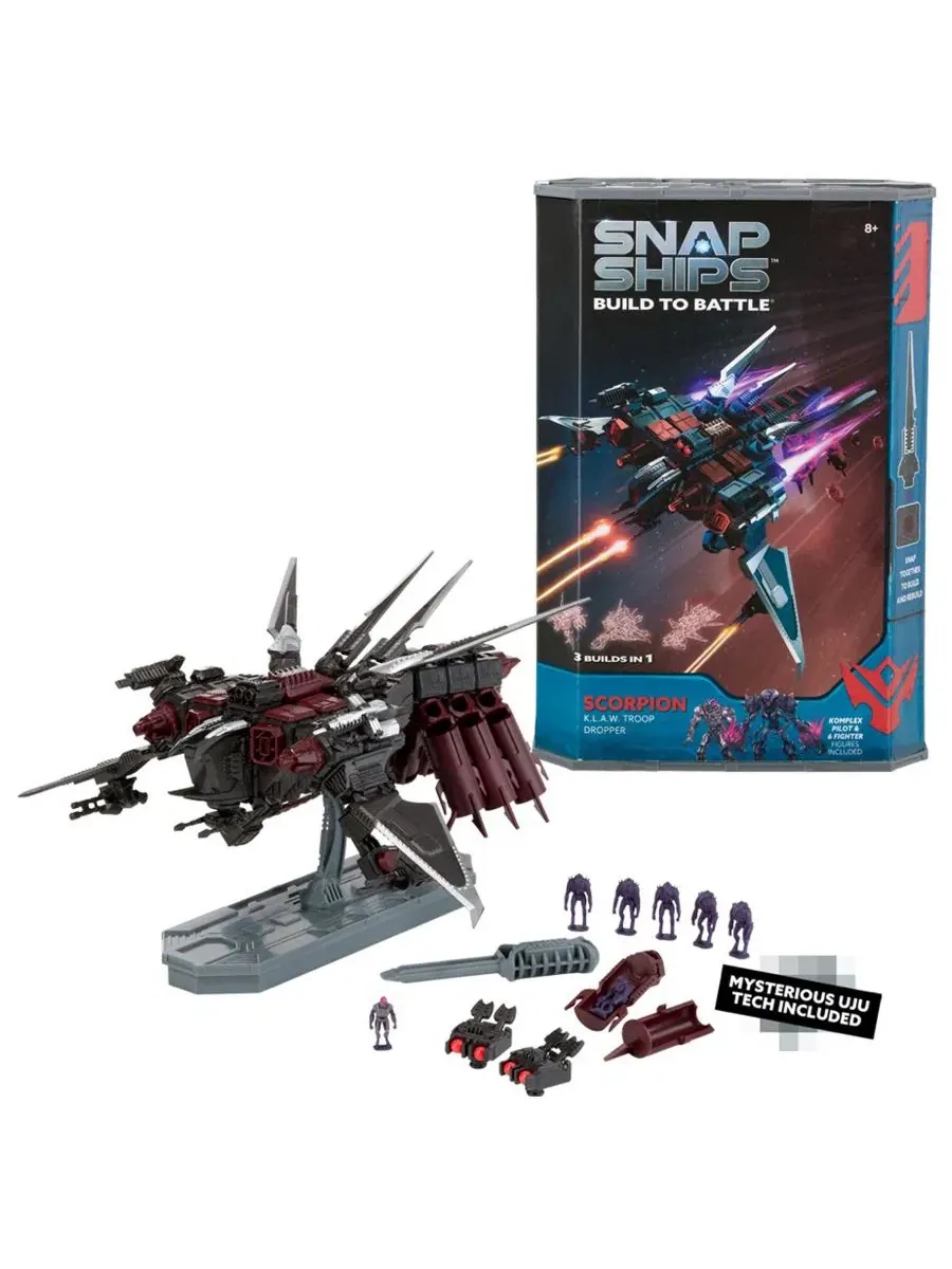 Конструктор Snap Ships Scorpion K.L.A.W. Troop Dropper PLAYMONSTER — изображение 3 из 7, нет цвета