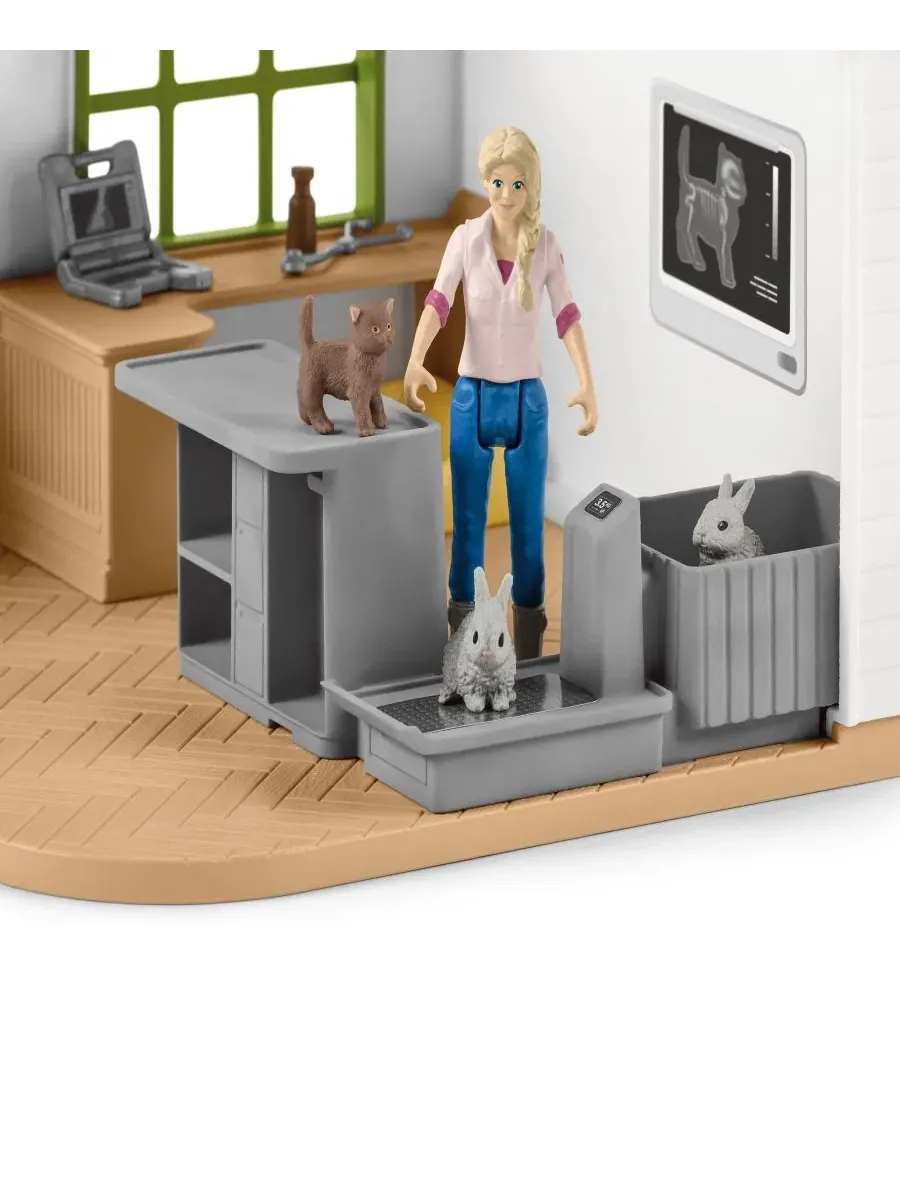 Игровой набор ветеринарная клиника с животными Schleich — изображение 2 из 9, мульти