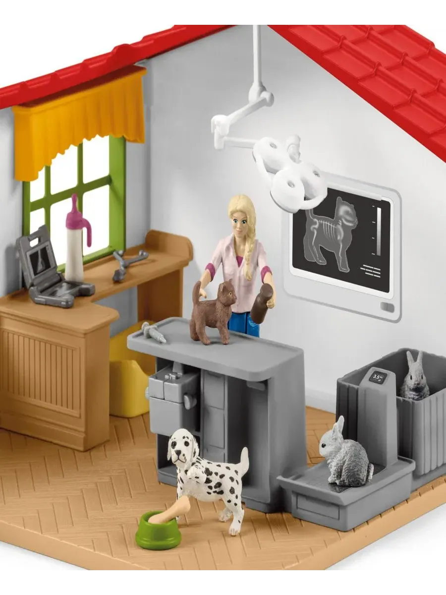 Игровой набор ветеринарная клиника с животными Schleich — изображение 4 из 9, мульти